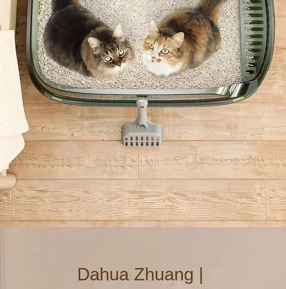 πΊπΎ Semi-Enclosed Cat Litter Box Splashproof Tray