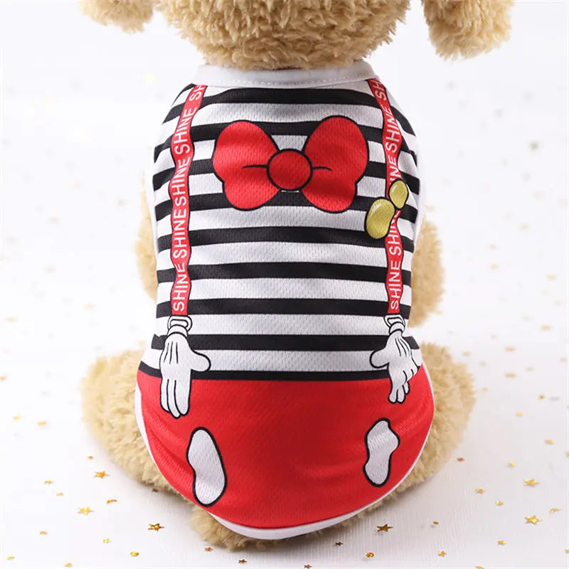 ππΎ Cartoon Dog T-Shirt Summer Soft Vest for Puppies & Small Dogs