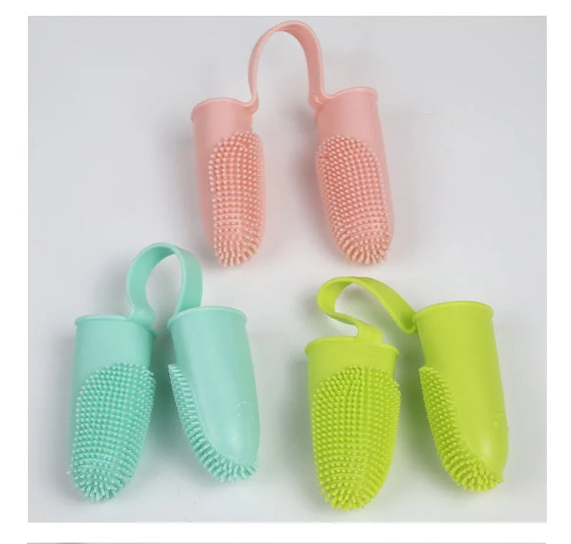 π¦·πΎ Dual Finger Pet Toothbrush Dog & Cat Oral Care