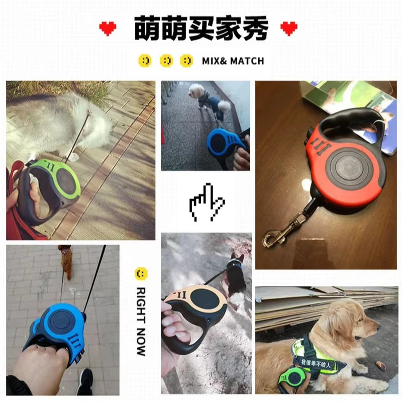 πΎ Durable Retractable Dog & Cat Leash 3m/5m Nylon Lead