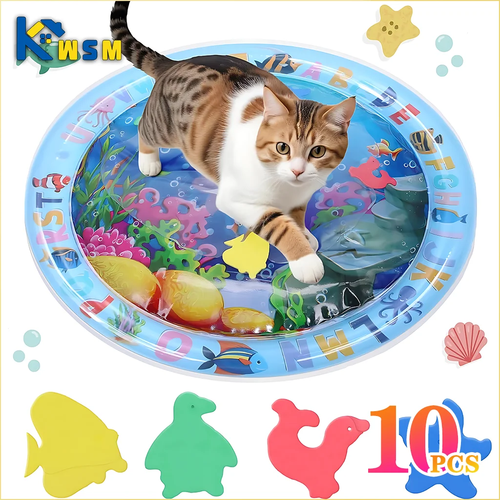 ππΎ Inflatable Water Play Mat Sensory Toy for Cats & Dogs