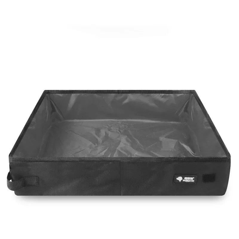πΎ Foldable Pet Litter Box π§³β¨ Portable & Waterproof Travel Toilet