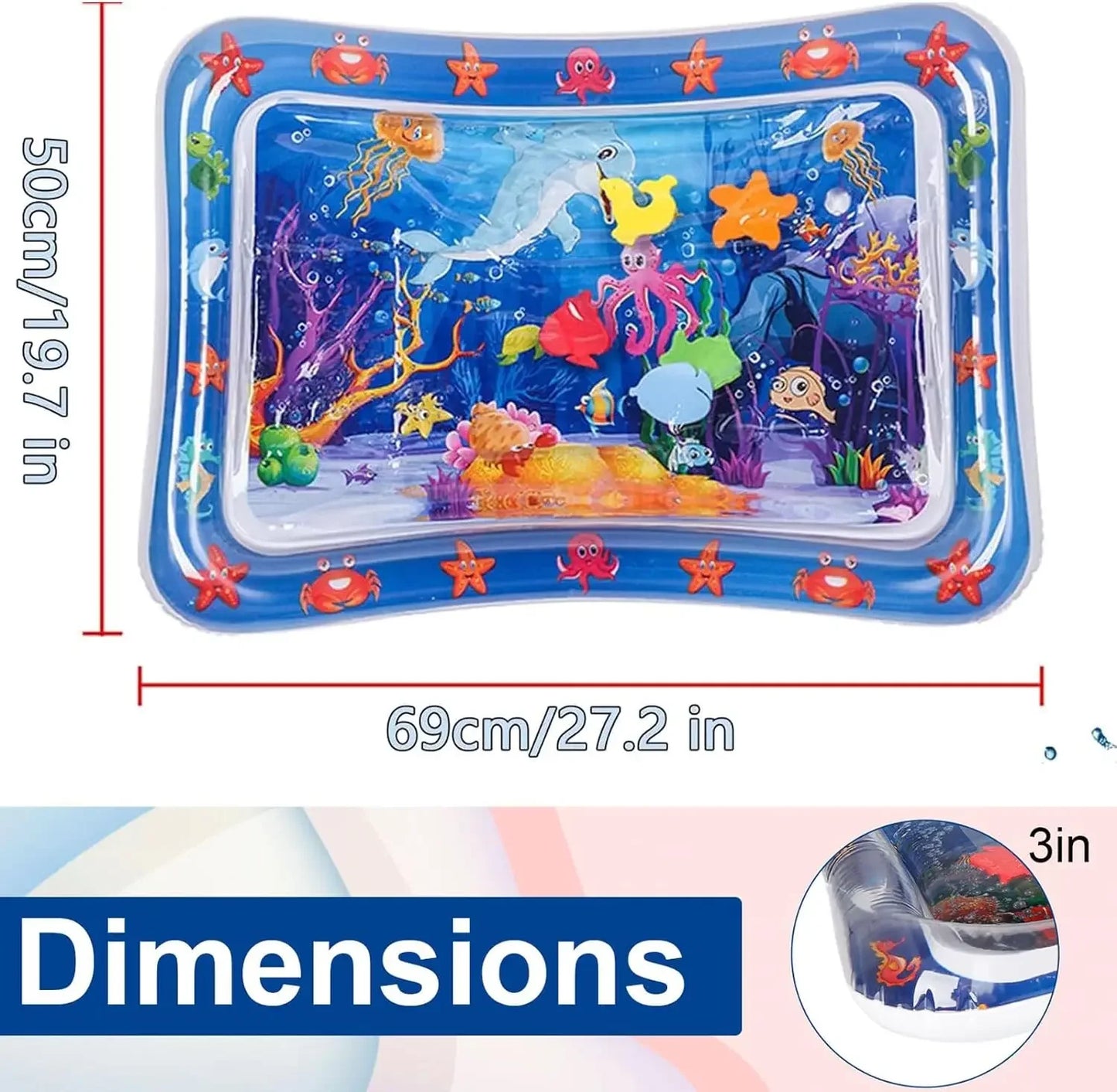 ππΎ Inflatable Water Play Mat Sensory Toy for Cats & Dogs