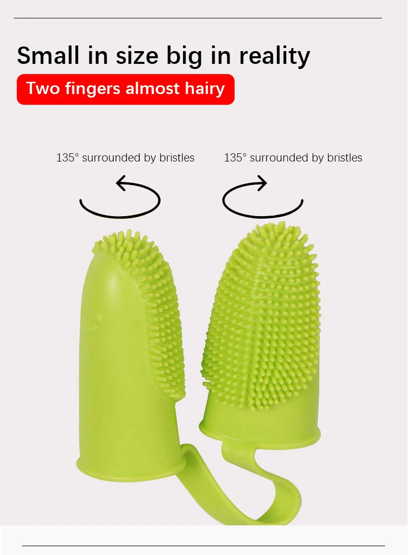 π¦·πΎ Dual Finger Pet Toothbrush Dog & Cat Oral Care