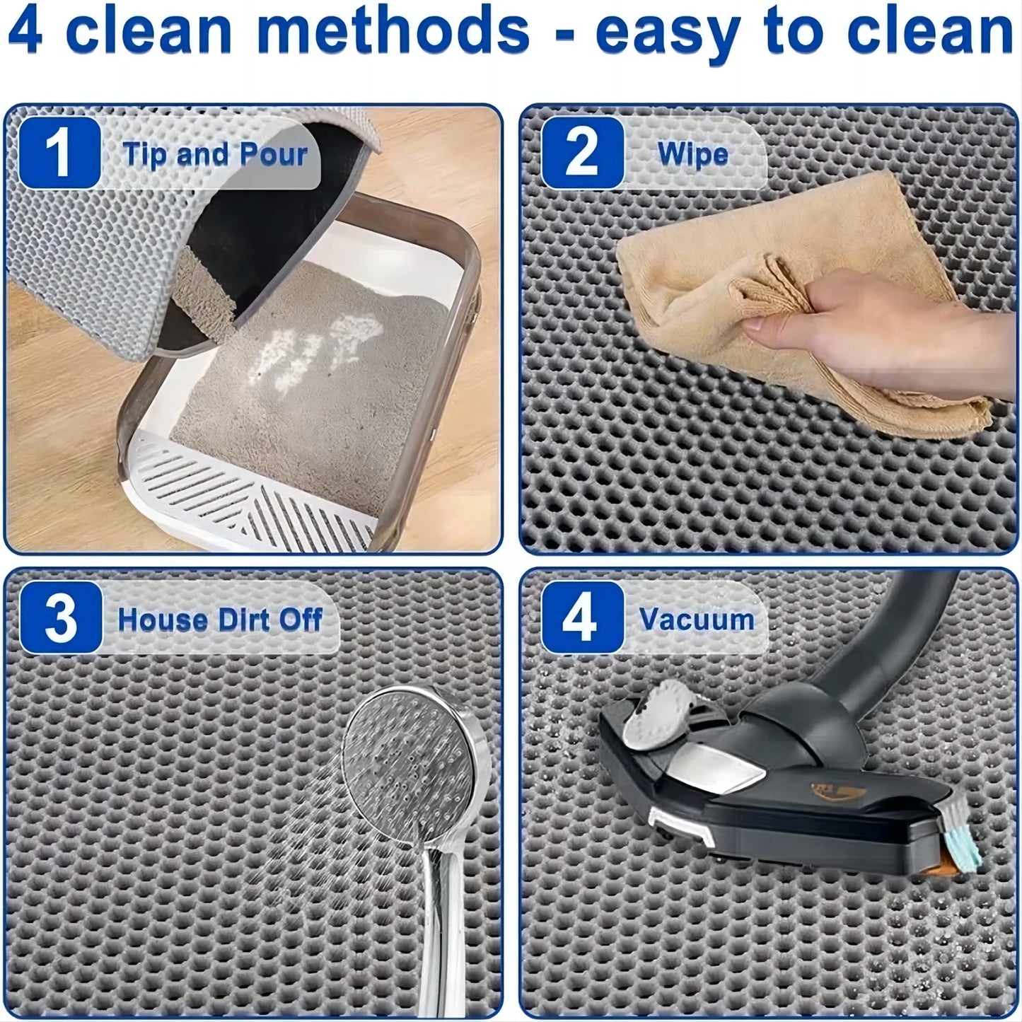 ๐พ Cat Litter Mat ๐งผโจ Waterproof Double-Layer Trapping Pad