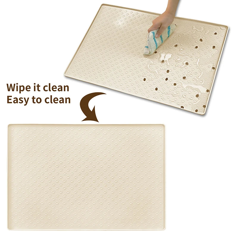 πΎ Silicone Pet Placemat Waterproof Feeding Mat for Cats & Dogs