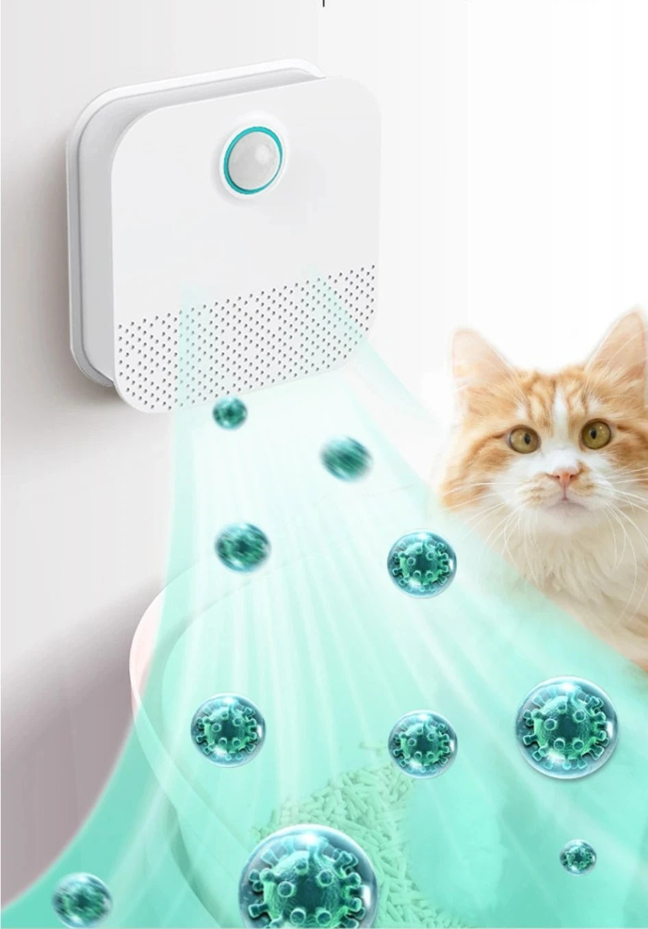 πΊ Smart Cat Litter Deodorizer π¬οΈβ¨ Odor Purifier for Pets