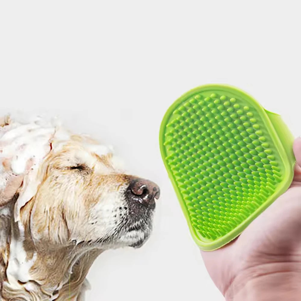 ππΎ Soft Rubber Pet Bath Brush Grooming & Massage Comb for Cats & Dogs