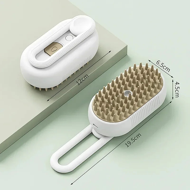 π«οΈπΎ 3-in-1 Pet Steam Brush Groom, Massage & De-Shed