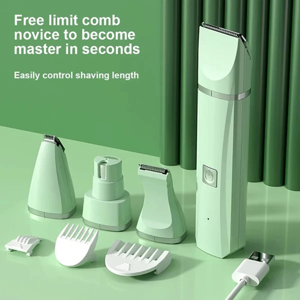 πΎ 4-in-1 Pet Grooming Kit βοΈπ Clippers, Trimmer & Shaver (USB Rechargeable)