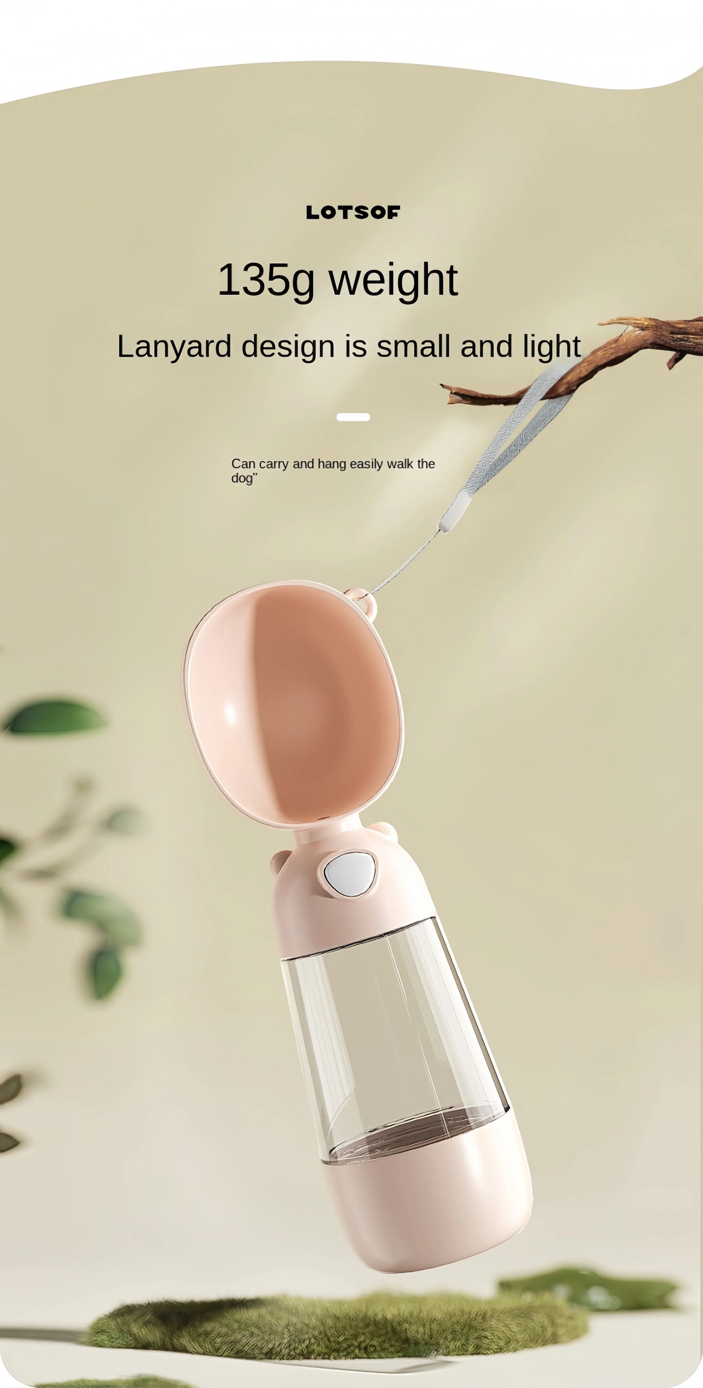 πΆπ± Portable Pet Water Bottle π§π Travel Cup with Food Dispenser