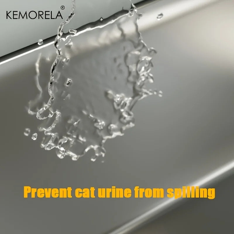 πΊ XL Stainless Steel Cat Litter Box High-Sided, Odor-Free & Durable