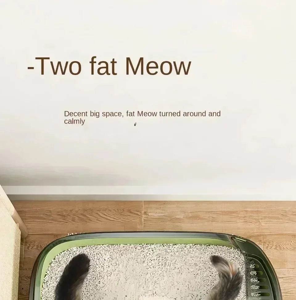 πΊπΎ Semi-Enclosed Cat Litter Box Splashproof Tray