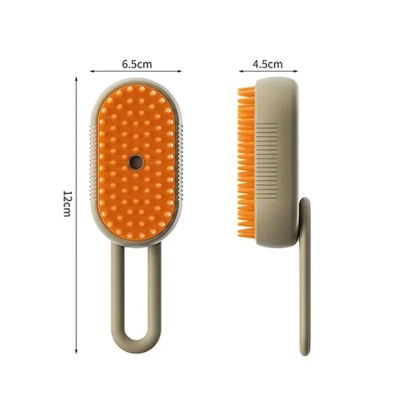 π«οΈπΎ 3-in-1 Steamy Pet Brush Groom, Massage & De-Shed