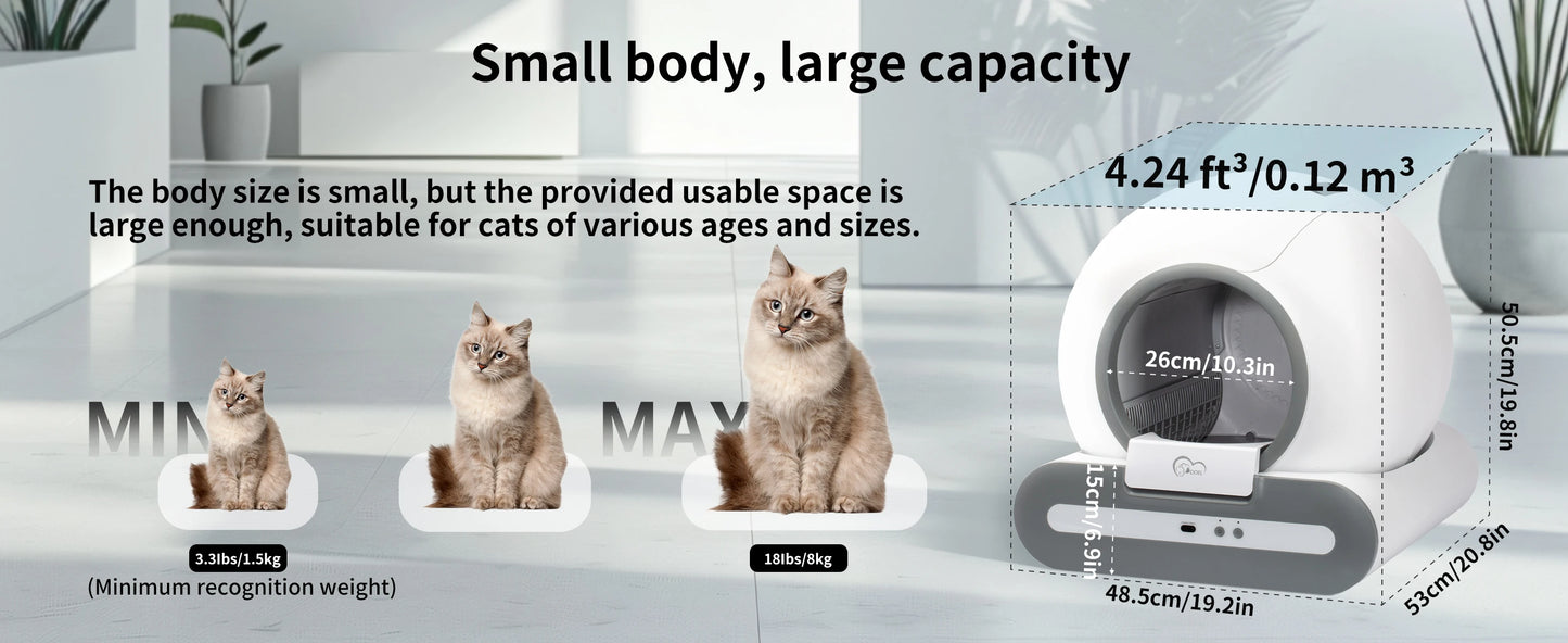 πΊ DOEL Smart Cat Litter Box π±β¨ Automatic Self-Cleaning for Multiple Cats
