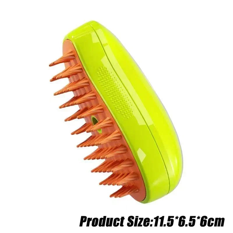 π«οΈπΎ 3-in-1 Steamy Pet Brush Groom, Massage & De-Shed