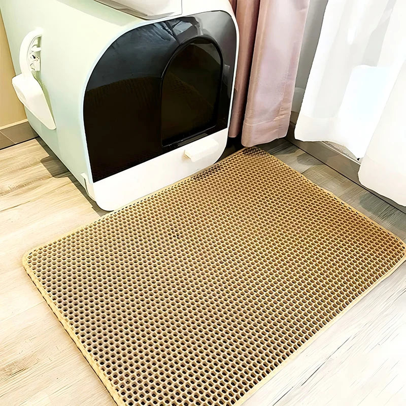 ๐พ Cat Litter Mat ๐งผโจ Waterproof Double-Layer Trapping Pad