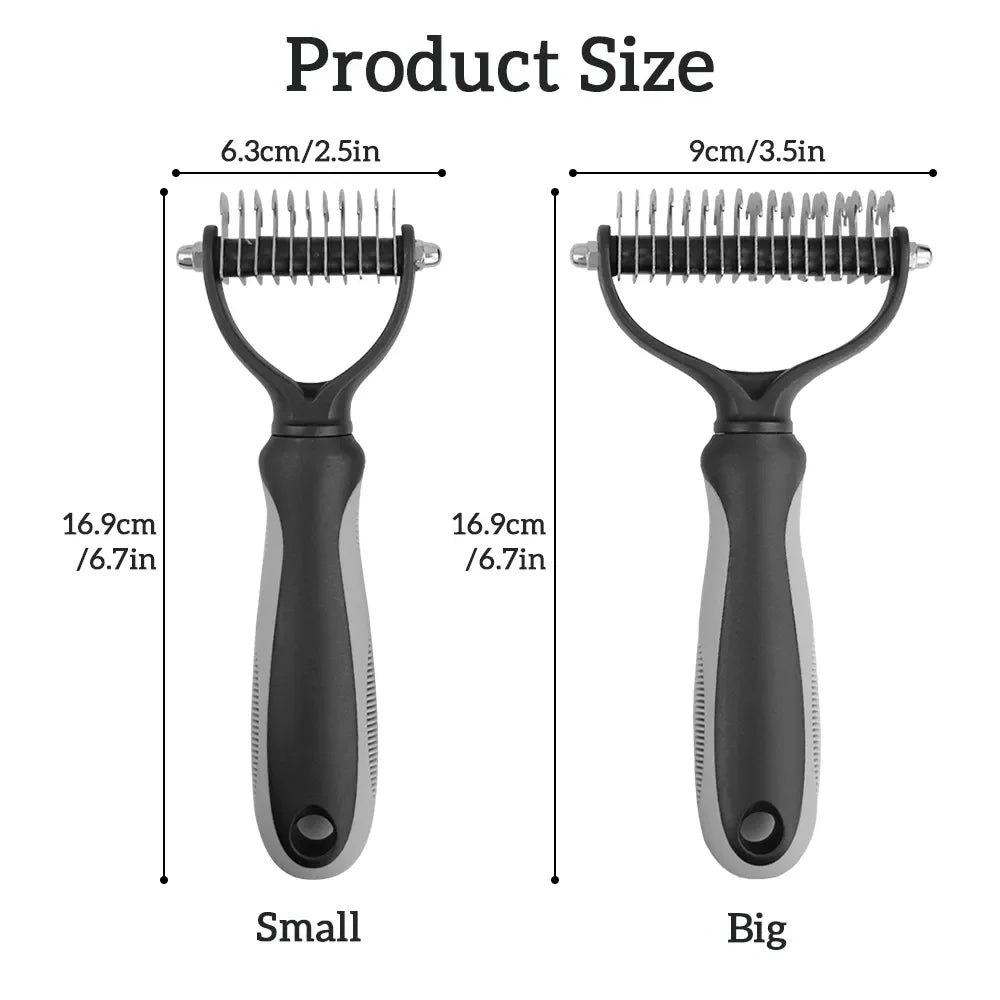 πΎβ¨ Pet Grooming Comb Hair Remover & Dematting Brush