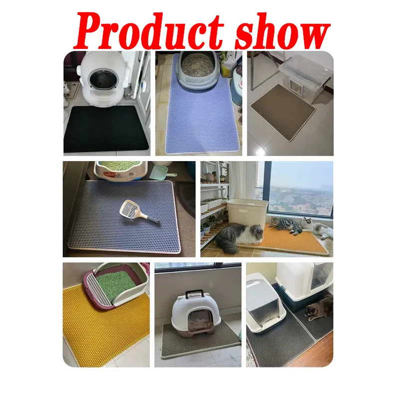 πΎ Cat Litter Mat π§β¨ Waterproof Double-Layer Trapping Pad