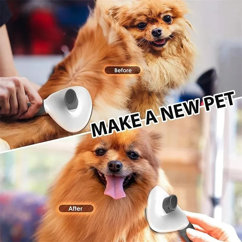 πΆπ± Self-Cleaning Pet Brush Hair Remover & Grooming Comb