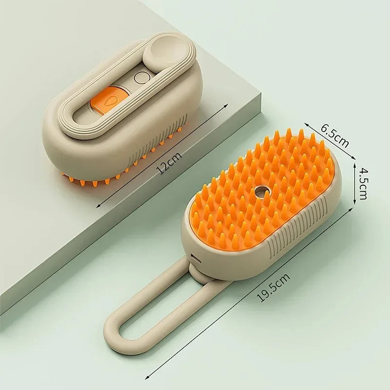 π«οΈπΎ 3-in-1 Pet Steam Brush Groom, Massage & De-Shed