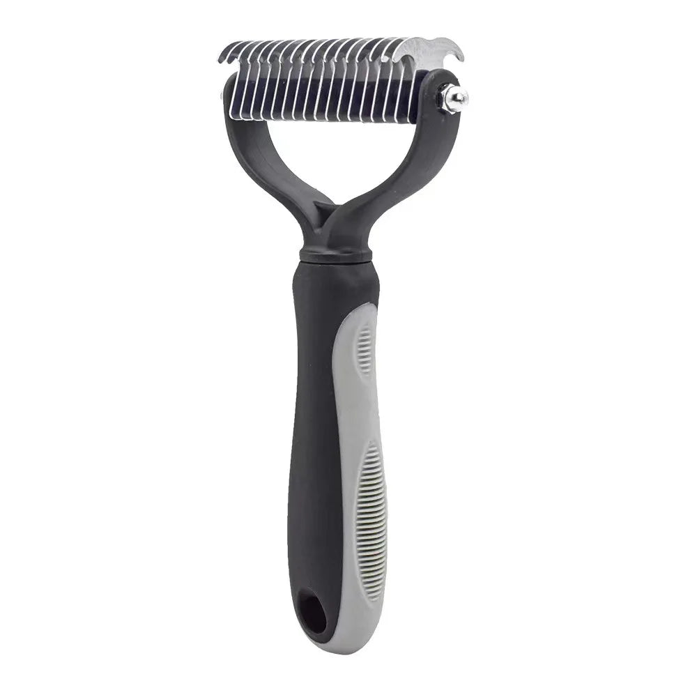 ๐พ Pet Deshedding Brush โ๏ธ Hair Remover & Knot Cutter for Cats & Dogs