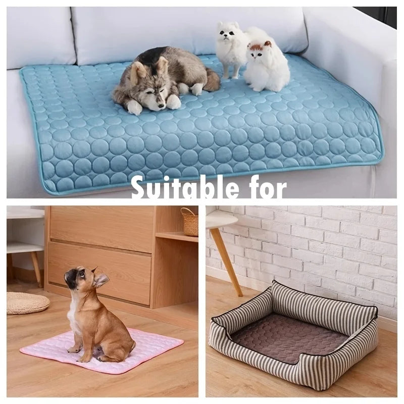 ❄️🐾 Dog & Cat Cooling Mat Summer Pet Ice Bed