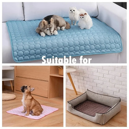 ❄️🐾 Dog & Cat Cooling Mat Summer Pet Ice Bed