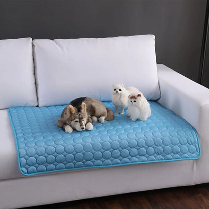 ❄️🐾 Dog & Cat Cooling Mat Summer Pet Ice Bed