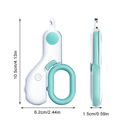 💡🐾 LED Pet Nail Clipper ✂️ Safe Grooming for Cats & Dogs