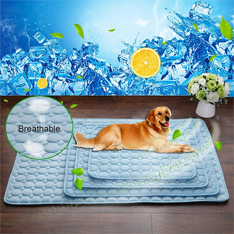 ❄️🐶 Cooling Pet Mat Breathable Summer Pad for Dogs & Cats