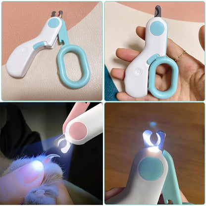💡🐾 LED Pet Nail Clipper ✂️ Safe Grooming for Cats & Dogs