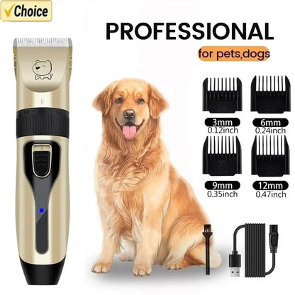 🐶🐱 Pro Pet Hair Clipper USB Rechargeable Grooming Trimmer
