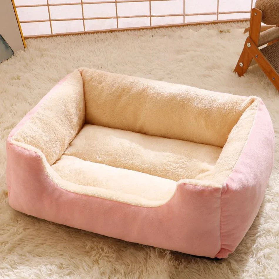 🐾 Cozy Pet Bed 🛏️  Soft Cushion House for Cats & Dogs