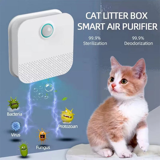 😺 Smart Cat Litter Deodorizer 🌬️✨ Odor Purifier for Pets