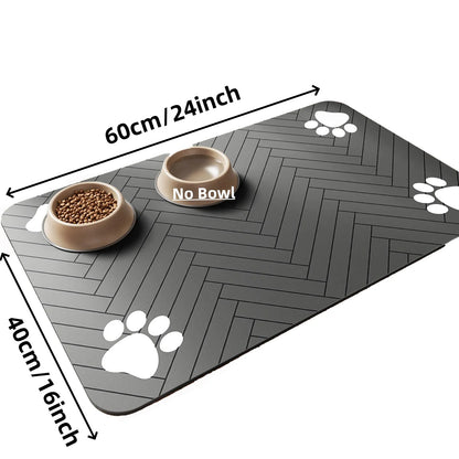 🐾 Pet Feeding Mat 🧼💧 Absorbent & Waterproof Placemat