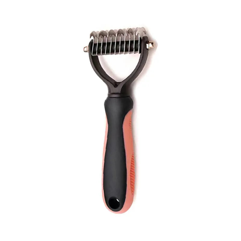 🐾 Pet Deshedding Brush ✂️ Hair Remover & Knot Cutter for Cats & Dogs