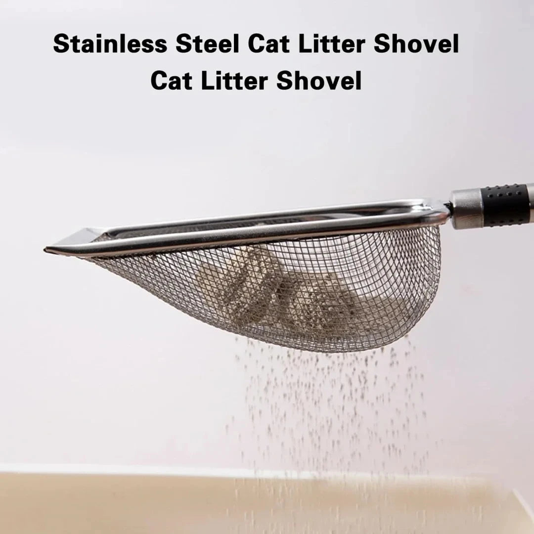 Cat Litter Scoop 🐾 Stainless Steel, Durable & Easy Clean