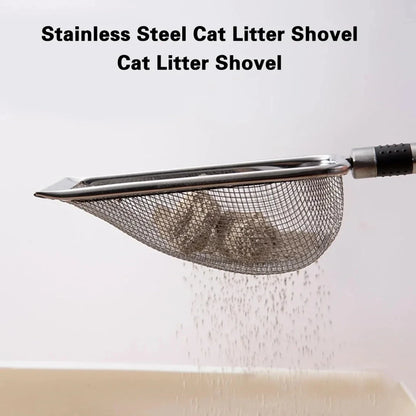 Cat Litter Scoop 🐾 Stainless Steel, Durable & Easy Clean