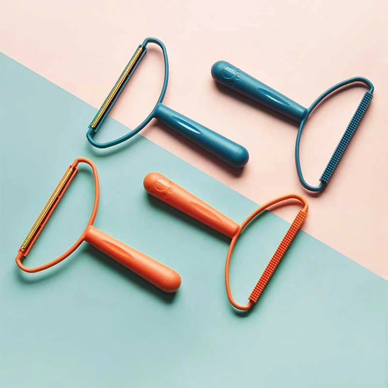 🧹🐾 Portable Fabric Hair Remover Double-Sided Clothes & Carpet Shaver