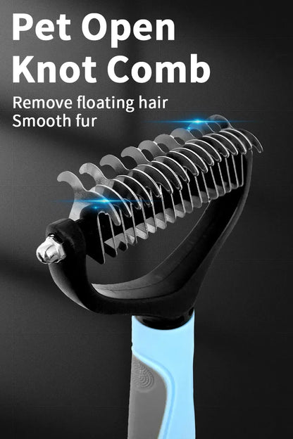 🐾✨ Pet Grooming Comb Hair Remover & Dematting Brush