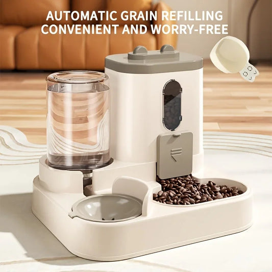 🐱 2-in-1 Cat Feeder 💧🍲 Automatic Food & Water Dispenser