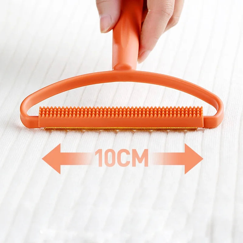 🧹🐾 Portable Fabric Hair Remover Double-Sided Clothes & Carpet Shaver