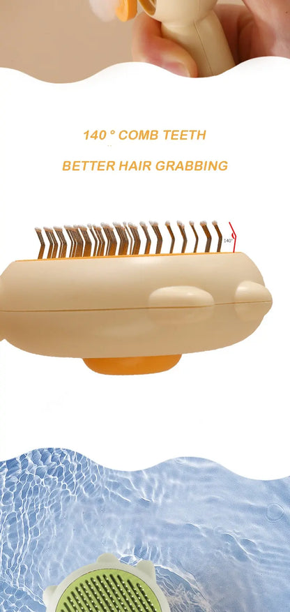 😺🐶 Pet Grooming Comb ✨🖐️ Massage & Cleaning Brush for Cats & Dogs