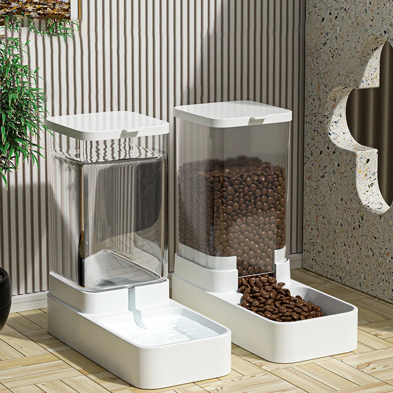 🐾 HOOPET Automatic Pet Feeder 💧🍲  Food & Water Dispenser for Cats & Dogs