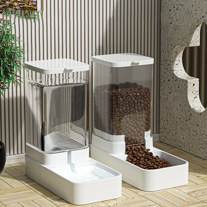 🐾 HOOPET Automatic Pet Feeder 💧🍲  Food & Water Dispenser for Cats & Dogs
