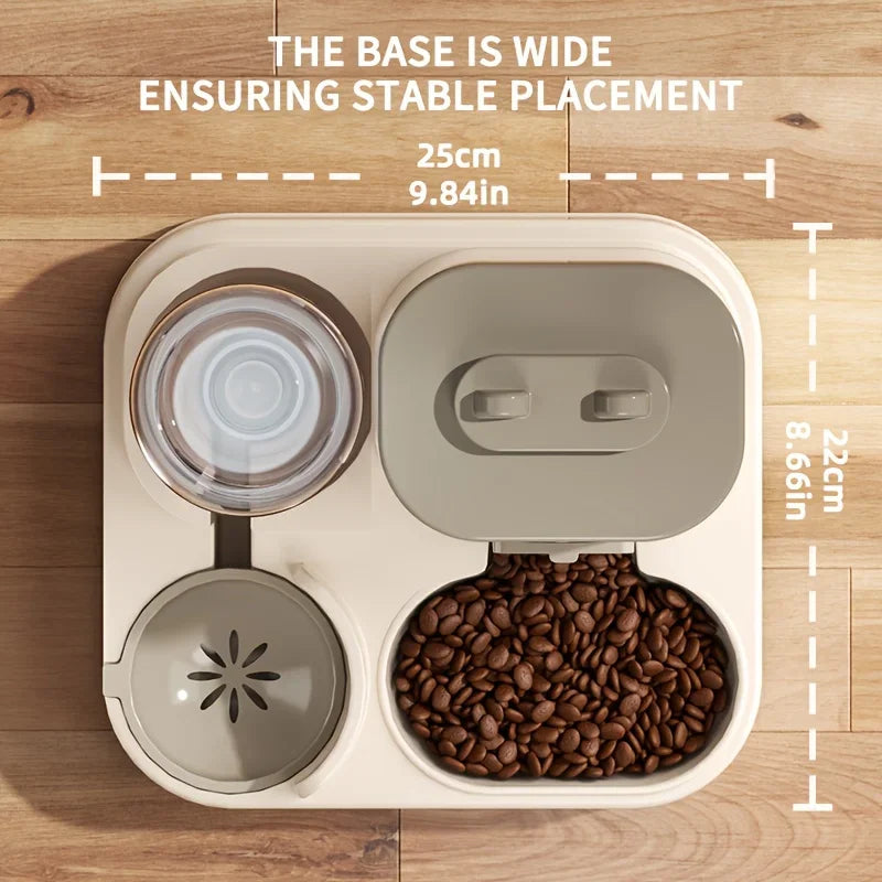 🐱 2-in-1 Cat Feeder 💧🍲 Automatic Food & Water Dispenser