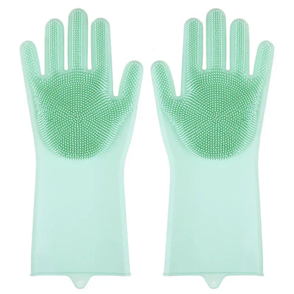 🧤🐾 Pet Grooming & Bathing Gloves Hair Removal & Massage