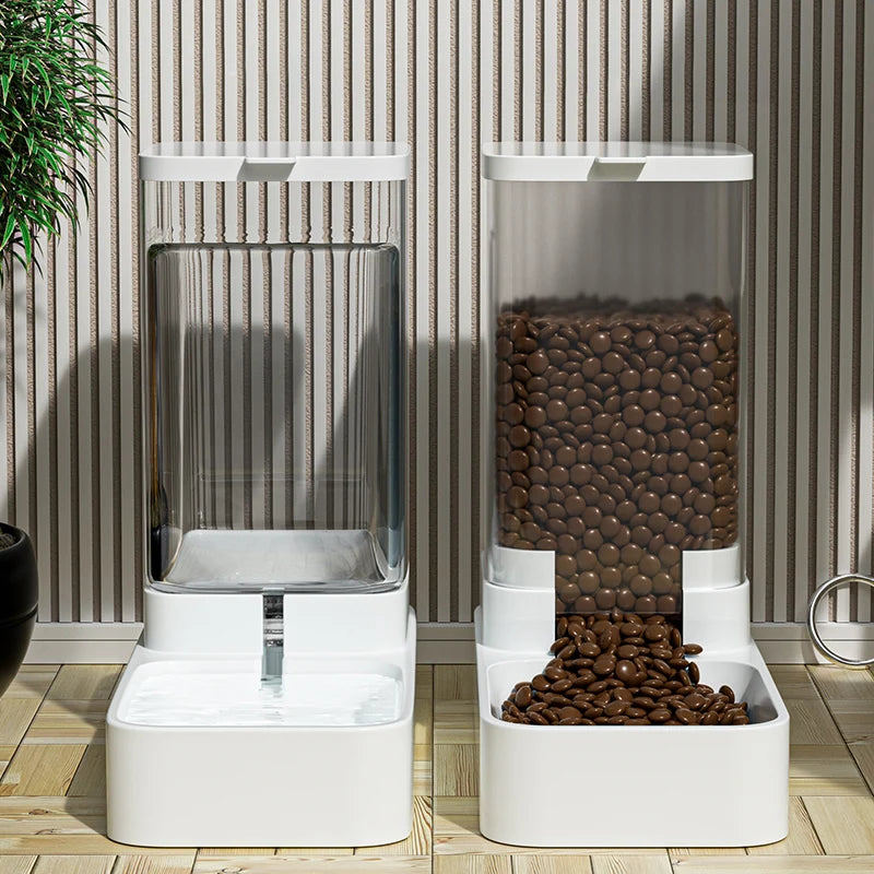 🐾 HOOPET Automatic Pet Feeder 💧🍲  Food & Water Dispenser for Cats & Dogs
