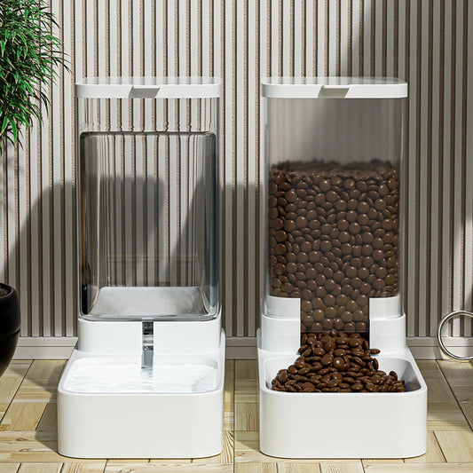 🐾 HOOPET Automatic Pet Feeder 💧🍲  Food & Water Dispenser for Cats & Dogs